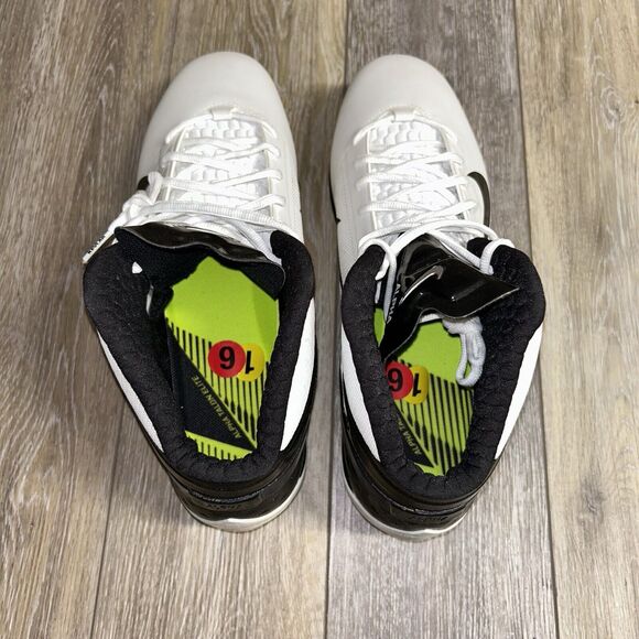 Nike Alpha Talon Elite 3/4 Mens Size 16 Football Cleats White Black 512482-100 - Picture 8 of 12